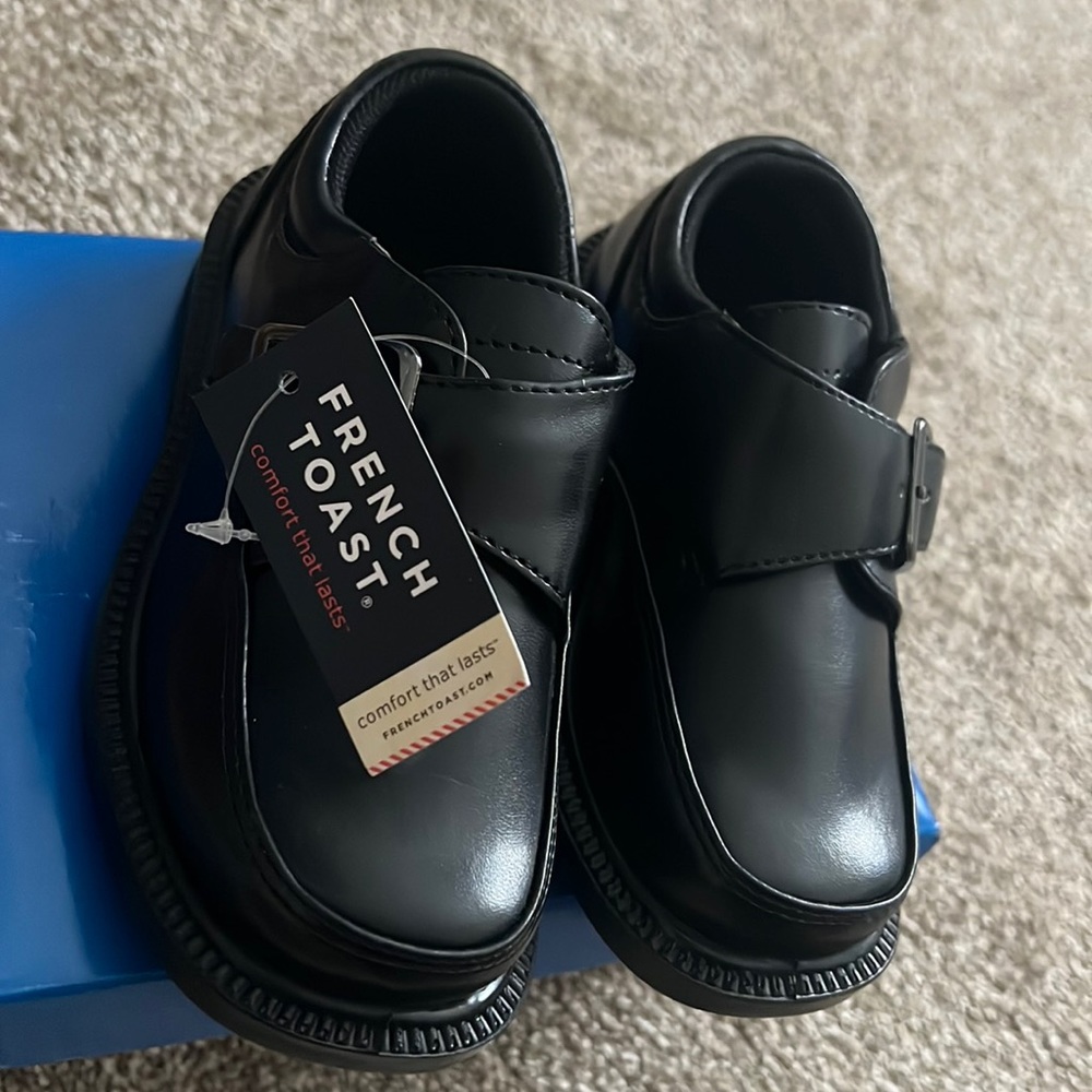 French toast black shoes for toddler size 8 ntw